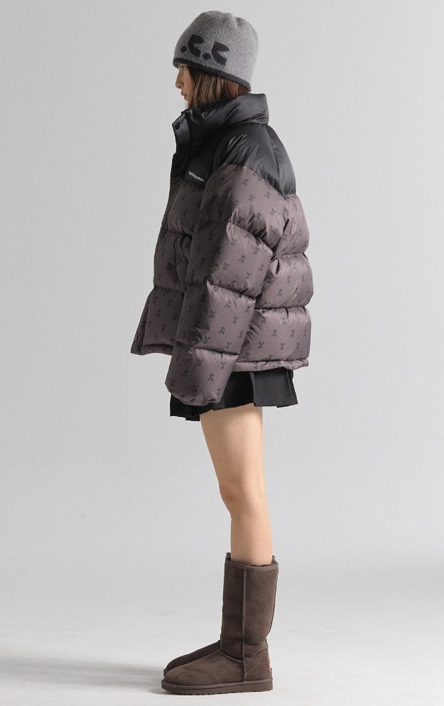 Rest&Recreation ダウンジャケット RR LOGO PATTERN DOWN JACKET