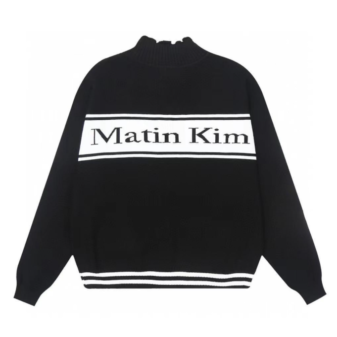 Matin Kim 黒ニットセーター オーバーサイズ　M matin kim ニット