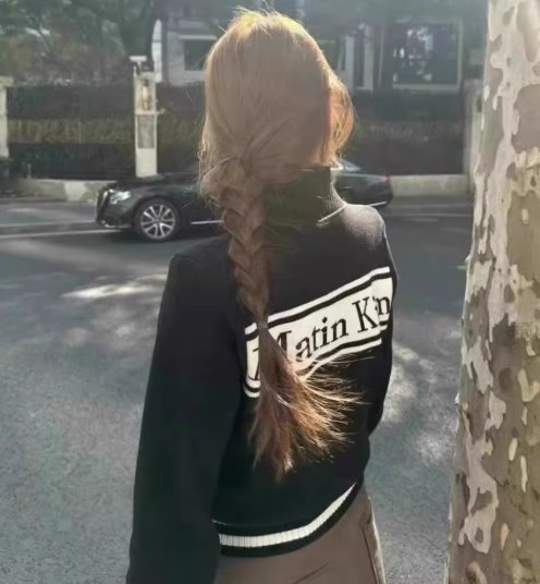 MATIN KIM ニット カーディガン SPELL POINT STRIPE KNIT CARDIGAN