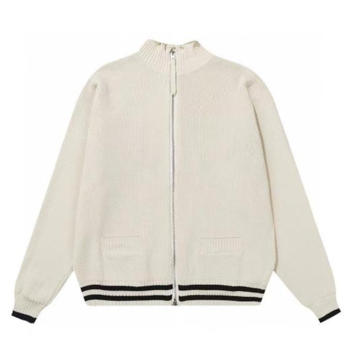 MATIN KIM ニット カーディガン SPELL POINT STRIPE KNIT CARDIGAN