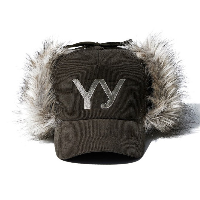 OPEN YY キャップ FAUX FUR CORDUROY EARFLAP CAP｜MIRISE