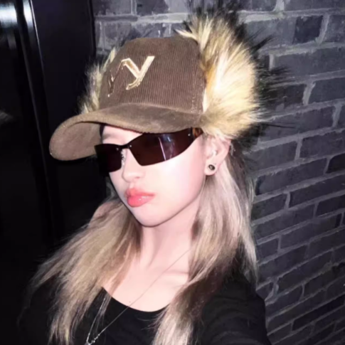 OPEN YY キャップ FAUX FUR CORDUROY EARFLAP CAP｜MIRISE(ミライズ