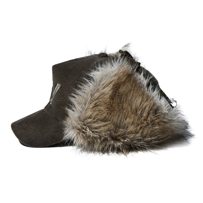 OPEN YY キャップ FAUX FUR CORDUROY EARFLAP CAP｜MIRISE