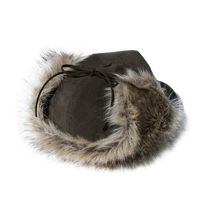 完売品OPENYY FAUX FUR CORDUROY EARFLAP CAP Open Yy Faux Fur Corduroy Earflap Cap Khaki | eBay