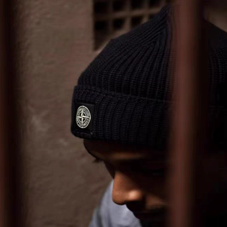 STONE ISLAND ニットキャップ (全6色) Ribbed Beanie ウール ビーニー
