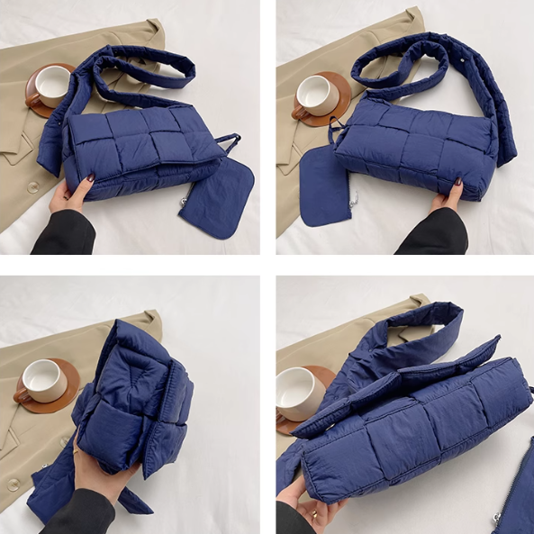 ★BOTTEGA VENETA★イントレチャート クロスバッグ ボッテガ風 イントレチャート クロスボディバッグ BOTTEGA