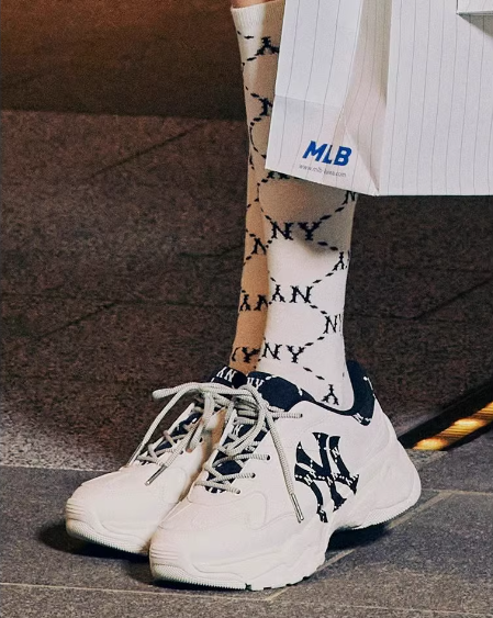 MLB Korea BIGBALL CHUNKY DIA MONOGRAM 厚底スニーカー