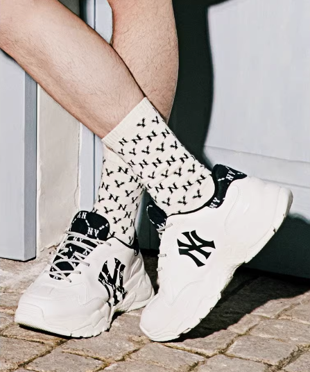 MLB Korea BIGBALL CHUNKY DIA MONOGRAM 厚底スニーカー