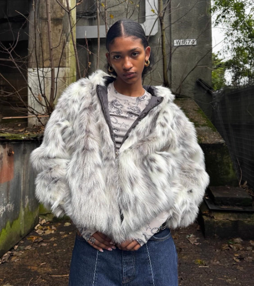 Corteiz コーテイズ ファージャケット Hooded Fur Jacket