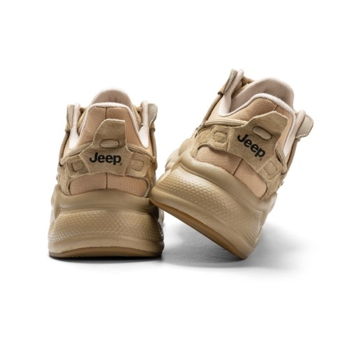 新品未使用 Jeep ジープ 24cm シューズ スニーカー 厚底 レザーJEEP(ジープ)スニーカーレディースダッドスニーカー 厚底 (JEEP