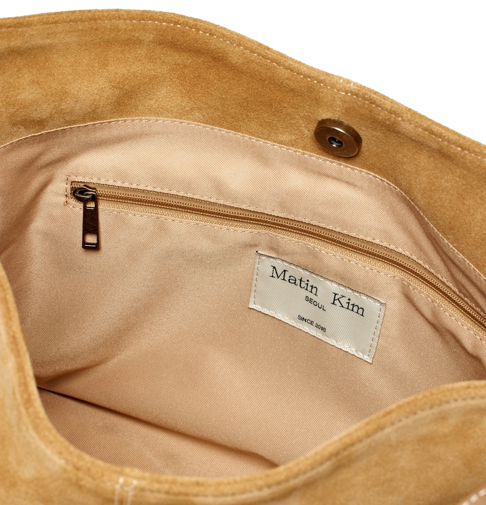 MATIN KIM スエード トートバッグ TWO WAY STRAP SUEDE LEATHER