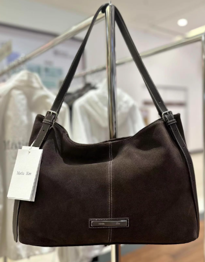 MATIN KIM スエード トートバッグ TWO WAY STRAP SUEDE LEATHER BAG N