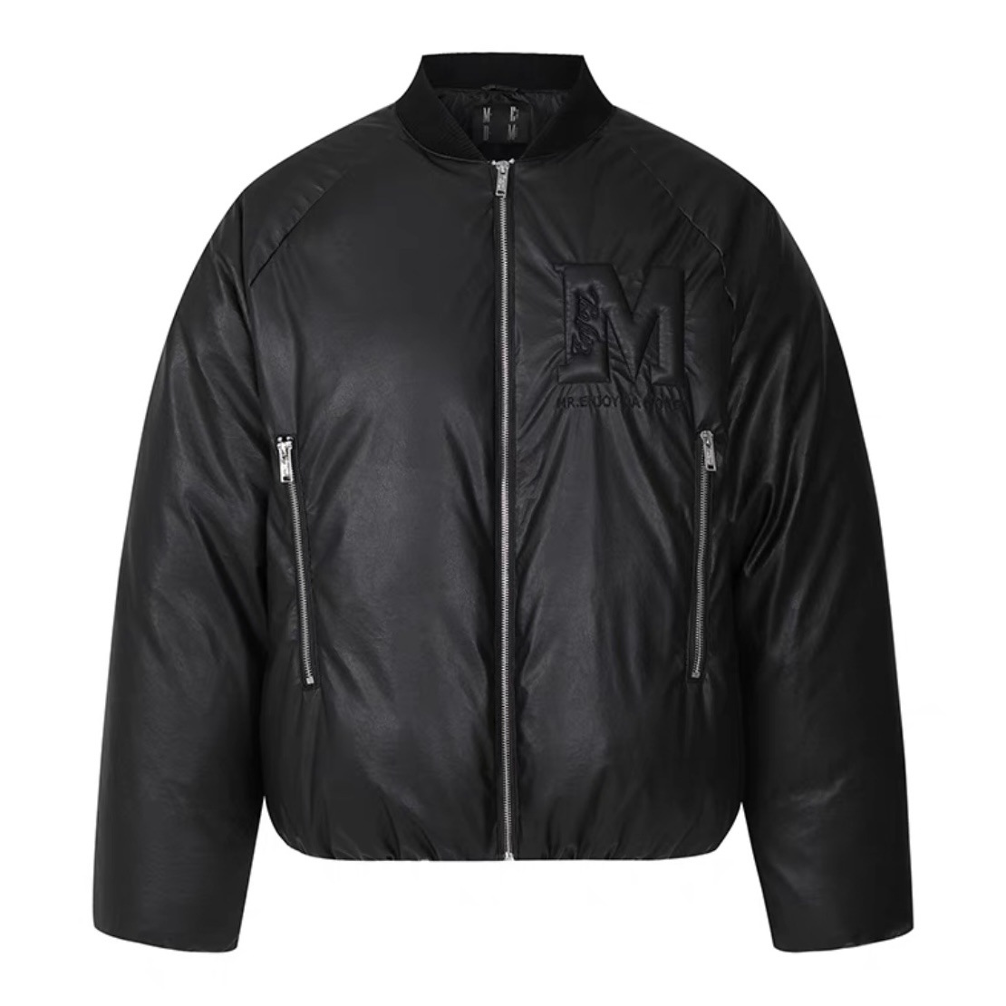 MEDM エンボス加工 MA-1 高品質PU ダウンジャケット｜MIRISE(ミライズ