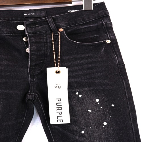 PURPLE BRAND ウォッシュド ペイント ダメージデニム イン