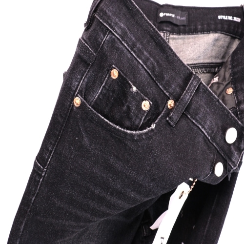 PURPLE BRAND ウォッシュド ペイント ダメージデニム イン