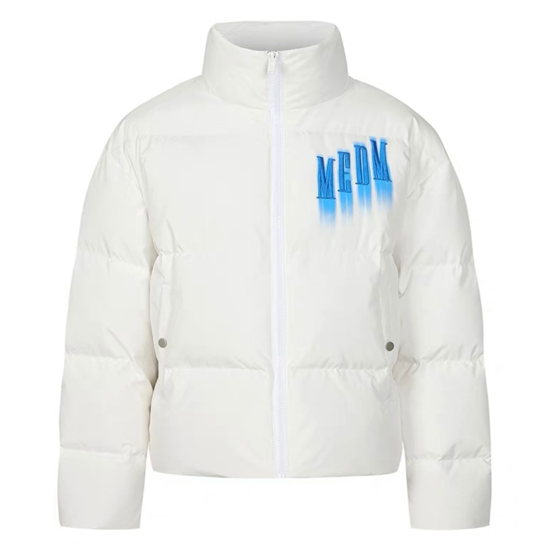 新品未使用】MEDM LOGO PUFFER JACKET ホワイト おかし L