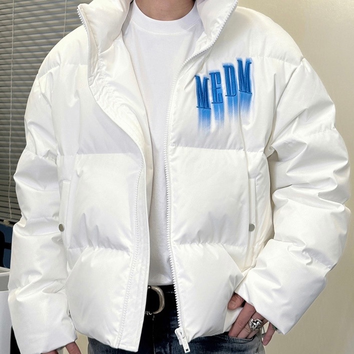 MEDM ネオンスプレーロゴペイント ダウンジャケット 2023FW