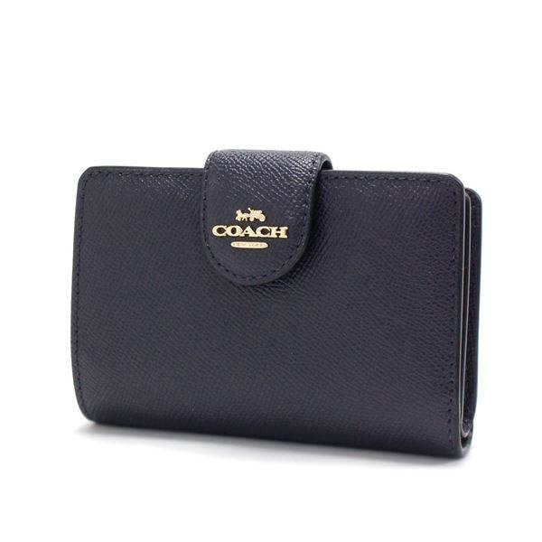 ⭐️新品未使用品✨COACH 黒レザー がま口　二つ折り財布 楽天市場】【財布】COACH コーチ シグネチャー がま口 2つ折長