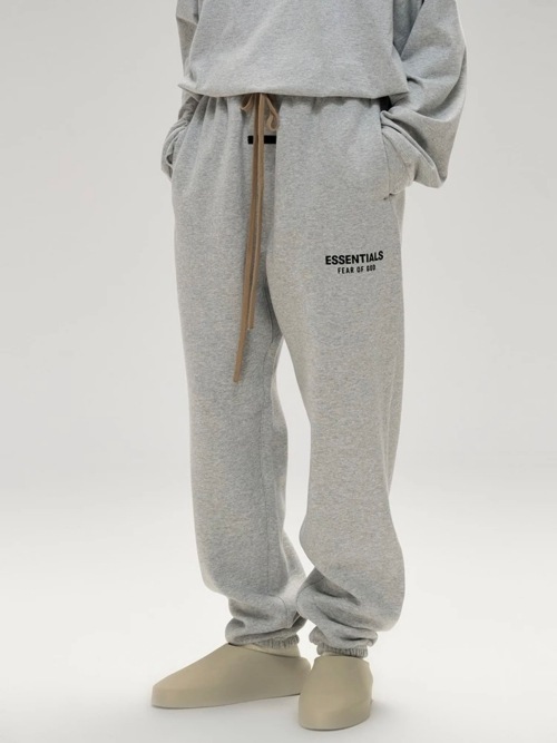 fog essentials スウェットパンツ　グレー　反射フォント FOG ESSENTIALS スウェットパンツ ジャージ ESSENTIALS