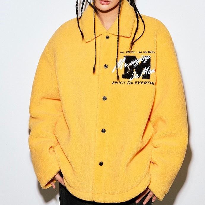 MEDM ジャケット MEDM イミテーションラム ボアフリースシャツジャケット 2022FW