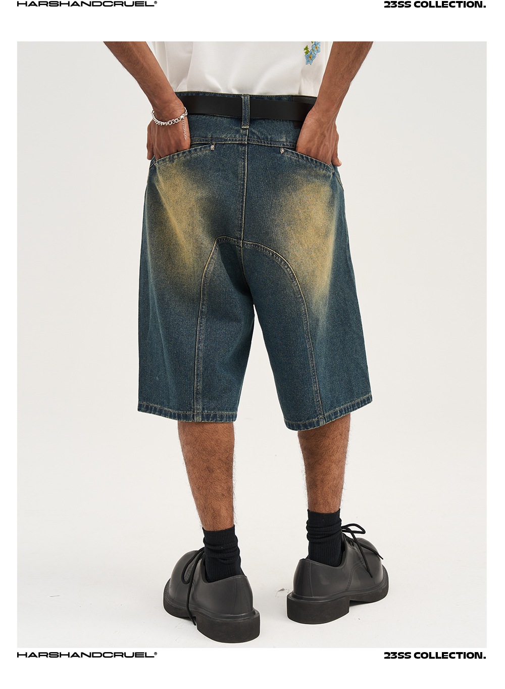 HARSH AND CRUEL 2024SS デニム ショートパンツ｜MIRISE