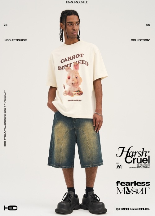 HARSH AND CRUEL 2024SS デニム ショートパンツ｜MIRISE
