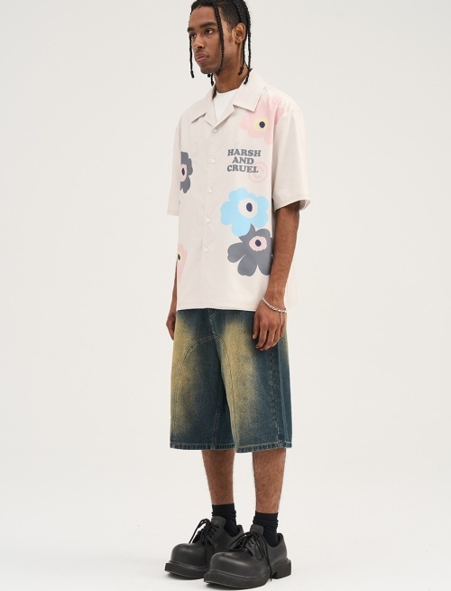 HARSH AND CRUEL 2024SS デニム ショートパンツ｜MIRISE