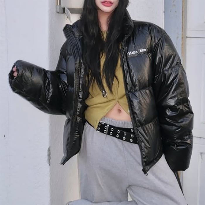 MATIN KIM ダウンジャケット 25F/W SMALL LOGO VOLUME DOWN JUMPER