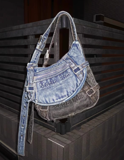 MATIN KIM ホーボーバッグ ワンショルダーバッグ MATIN WASHED