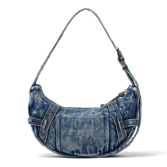 ショルダーバッグ・ポシェット [Matin Kim] MATIN WASHED DENIM MINI HOBO BAG Matin Kim】MATIN WASHED DENIM MINI HOBO BAG (Matin Kim