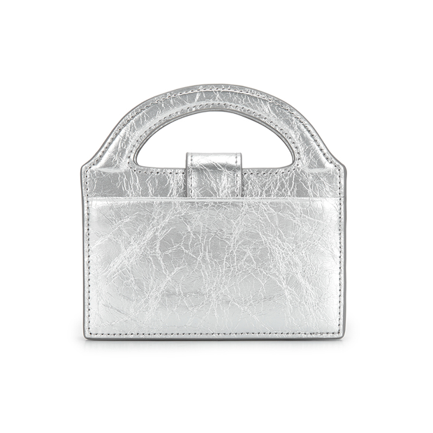 ●MATIN KIM●HANDLE ACCORDION CHAIN WALLET IN SILVER 国内完売 MATIN KIM 財布バッグ HANDLE ACCORDION CHAIN WALLET