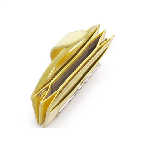 ●MATIN KIM●HANDLE ACCORDION CHAIN WALLET IN YELLOW 国内完売 MATIN KIM 財布バッグ HANDLE ACCORDION CHAIN WALLET