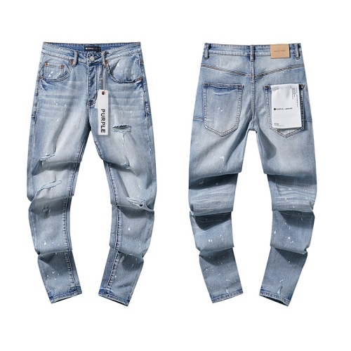 PURPLE ペイント加工デニムパンツ 28 us drip Purple Brand ペイント ジーンズ 通販 - FARFETCH