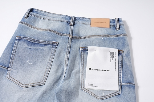 PURPLE BRAND ウォッシュド ペイント ダメージデニム イン