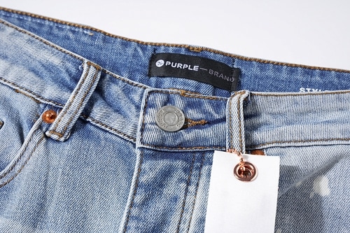 PURPLE BRAND ウォッシュド ペイント ダメージデニム イン ライト
