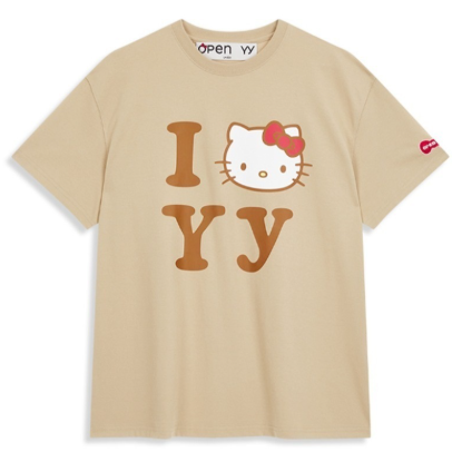 openyy ハローキティ I LOVE YY Tシャツ 半袖 OPEN YY ハローキティ Tシャツ (4色) HELLO KITTY X YY T-SHIRT