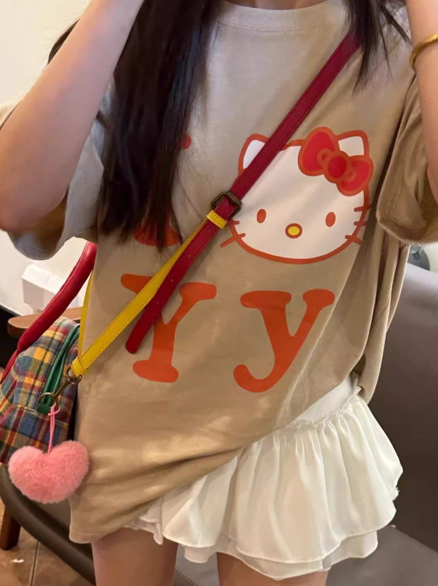 OPEN YY Hello Kitty 半袖 レディース S OPEN Yy tシャツ Tシャツ 「OPEN YY×Hello Kitty」YY T-SHIRT：T