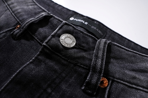 PURPLE BRAND ウォッシュド ダメージデニム イン ブラック PU111