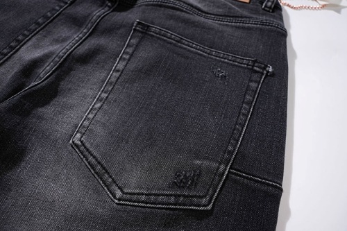 PURPLE BRAND ウォッシュド ダメージデニム イン ブラック PU111