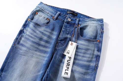 PURPLE BRAND ウォッシュド ペイントデニム イン ブルー PU106｜MIRISE