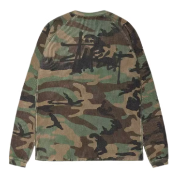 Stussy ステューシー サーマル Tシャツ Basic Thermal Woodland Camo