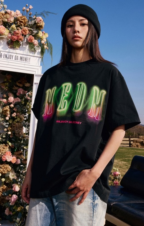 MEDM★刺繍ロゴ ユニセックス ネオンカラー 長袖Tシャツ/送料込 MEDM 2024SS ネオンカラーロゴ T シャツ|MIRISE(ミライズ)公式通販