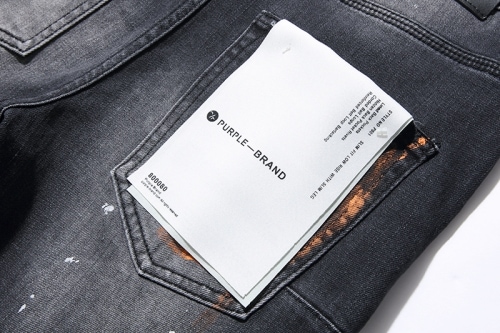 PURPLE BRAND ウォッシュド ペイント ダメージデニム イン