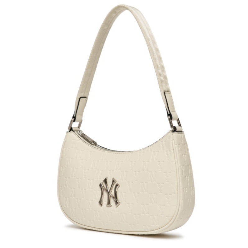 ☆送料・関税込☆MLB★Monogram Embo Hobobag★ハンドバッグ★ MLB Korea MONOGRAM EMBO HOBO BAG エンボス ホーボーバッグ