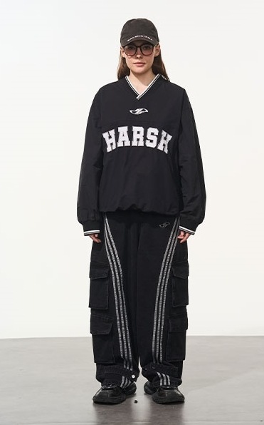HARSH AND CRUEL 2024SS ビッグシルエット ホッケーシャツ｜MIRISE