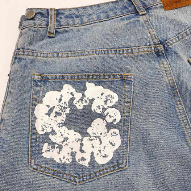 新品】Denim Tears Wreath ハーフ デニムパンツ - メルカリ