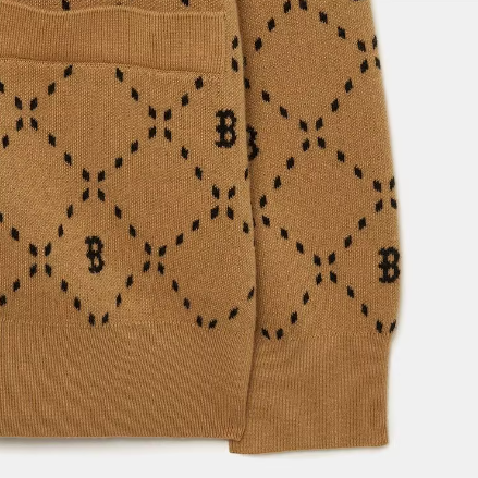 MLB ダイヤ モノグラム カーディガン BOS (L.Camel) MLB Korea DIA MONOGRAM All OVER CARDIGAN モノグラム