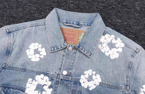 Denim Tears x Levi's デニムジャケット Type-2 All Over Wreath Blue