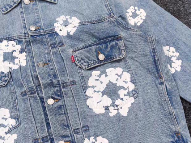 Denim Tears x Levi's デニムジャケット Type-2 All Over Wreath Blue