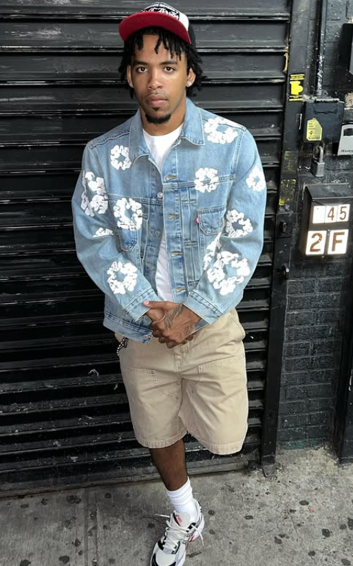 Denim Tears x Levi's デニムジャケット Type-2 All Over Wreath Blue